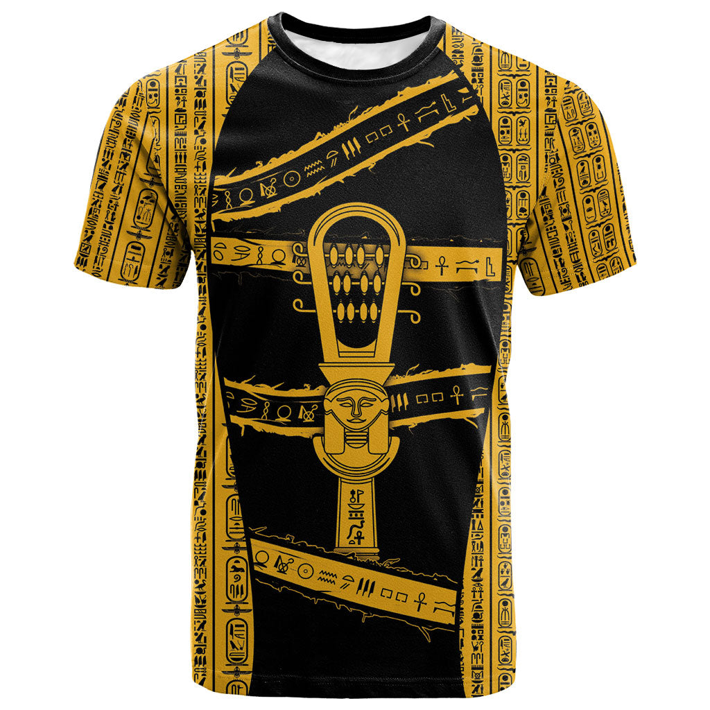 Egypt Sistrum T shirt Ancient Mythology Sacred Rattling Instrument