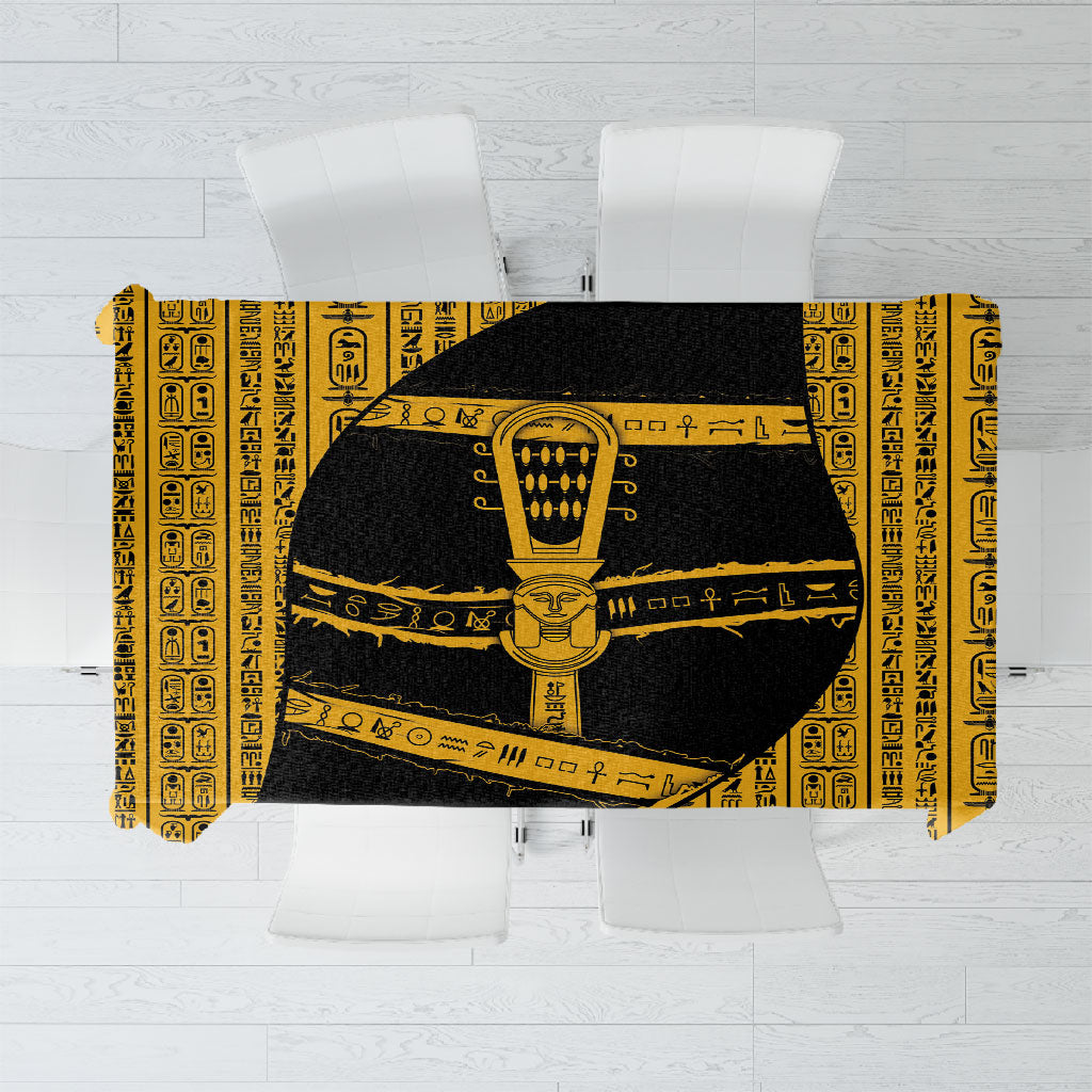 Egypt Sistrum Tablecloth Ancient Mythology Sacred Rattling Instrument