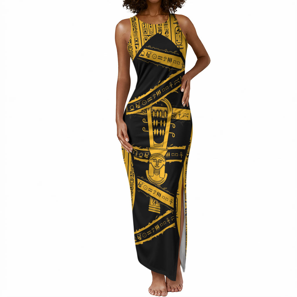Egypt Sistrum Tank Maxi Dress Ancient Mythology Sacred Rattling Instrument