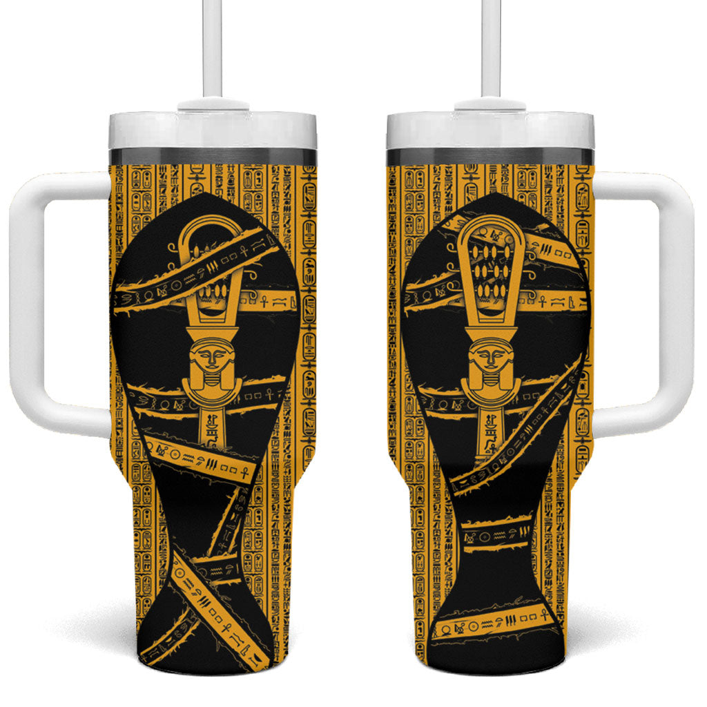 Egypt Sistrum Tumbler With Handle Ancient Mythology Sacred Rattling Instrument