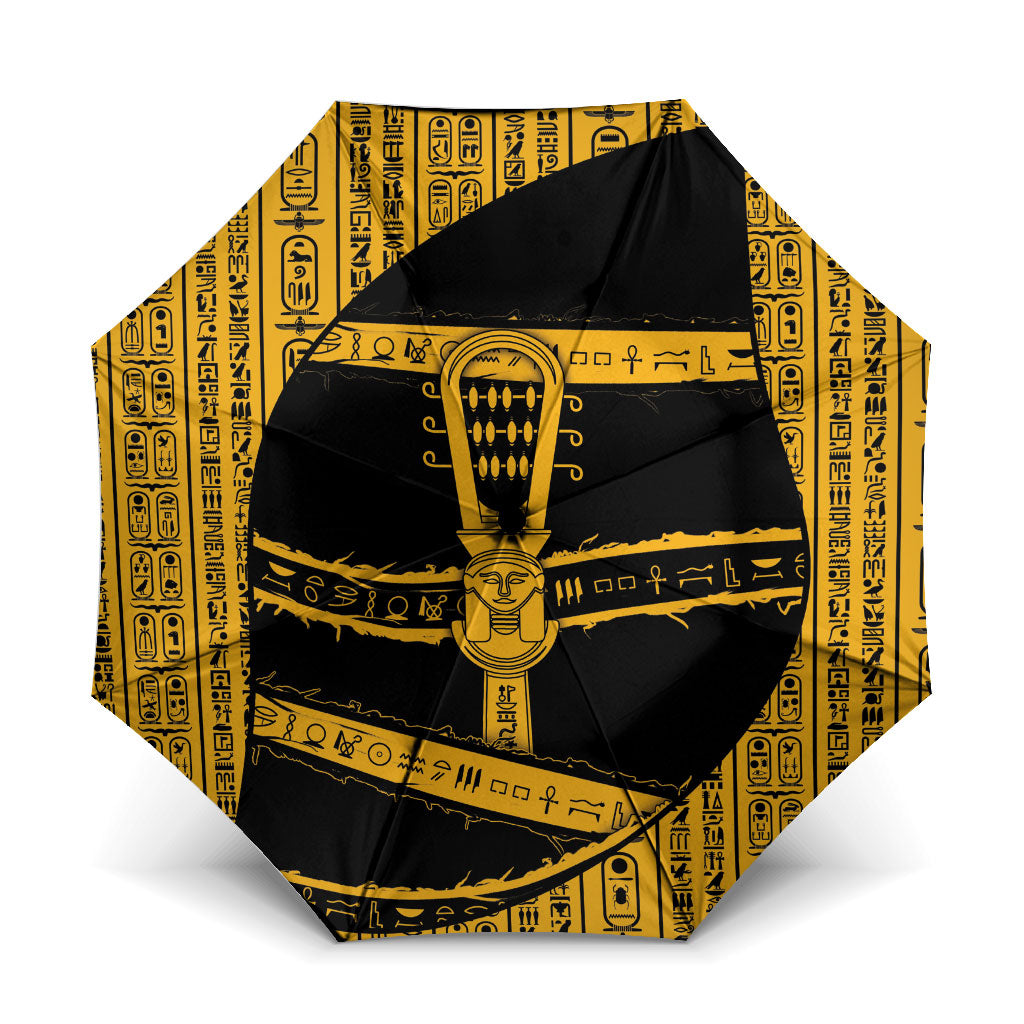 Egypt Sistrum Umbrella Ancient Mythology Sacred Rattling Instrument