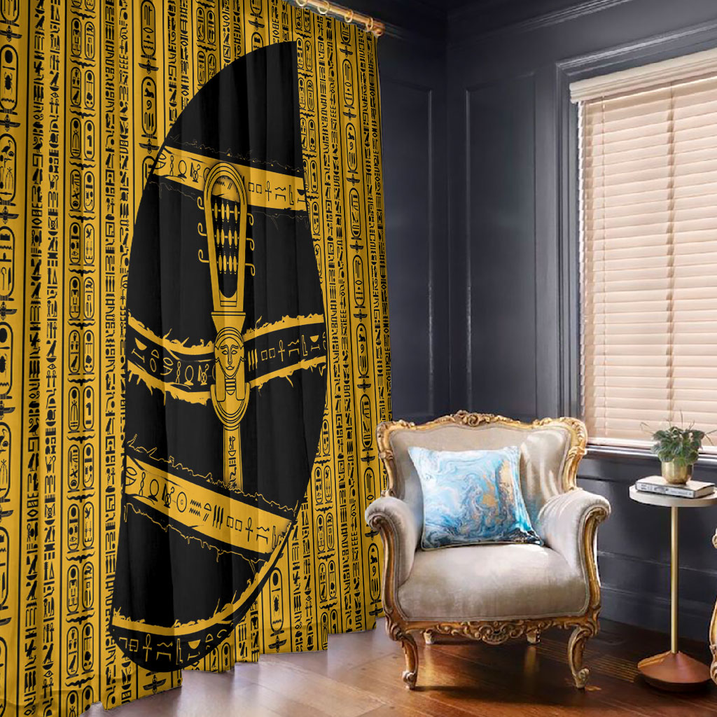 Egypt Sistrum Window Curtain Ancient Mythology Sacred Rattling Instrument
