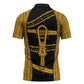 Egypt Sistrum Zipper Polo Shirt Ancient Mythology Sacred Rattling Instrument