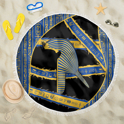 Egypt Nemyss Beach Blanket Ancient Mythology Pharaoh Royal