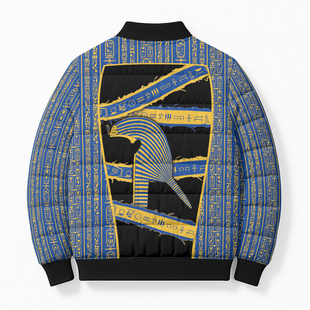 Egypt Nemyss Bomber Puffer Jacket Ancient Mythology Pharaoh Royal