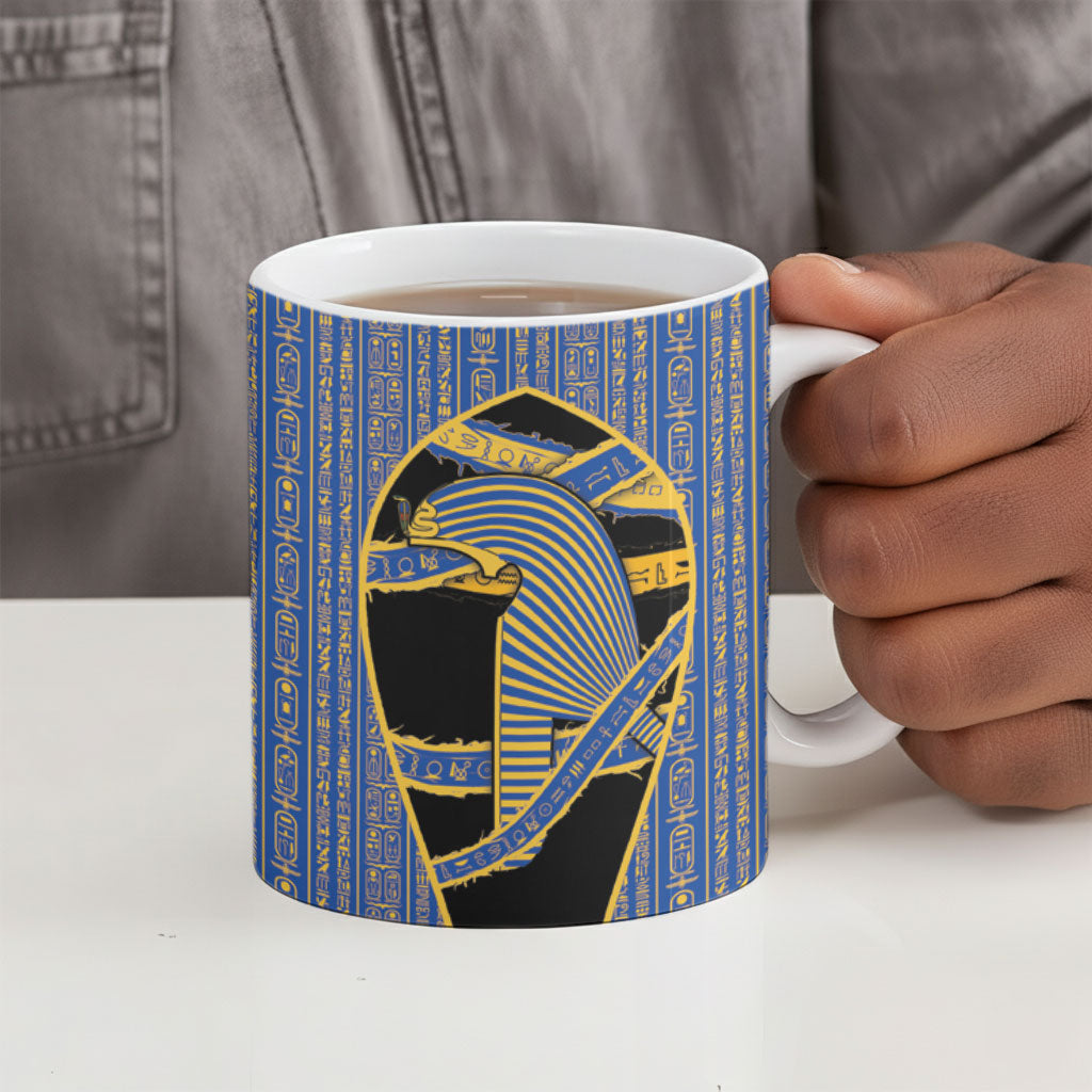 Egypt Nemyss Ceramic Mug Ancient Mythology Pharaoh Royal