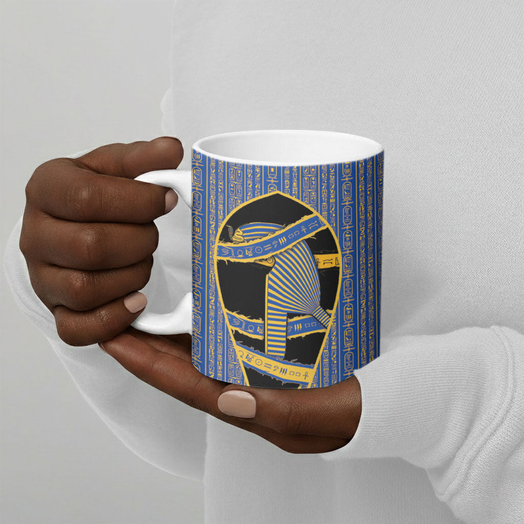 Egypt Nemyss Ceramic Mug Ancient Mythology Pharaoh Royal