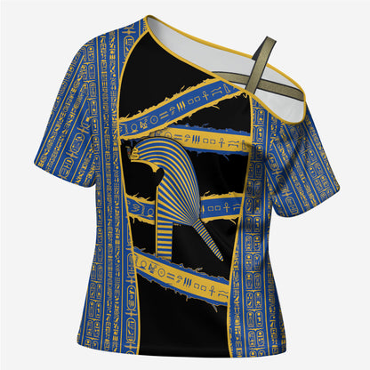 Egypt Nemyss Cross Shoulder Shirt Ancient Mythology Pharaoh Royal