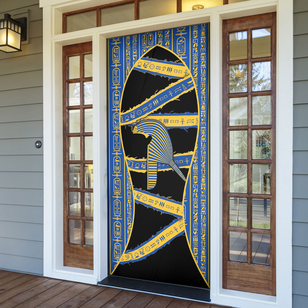 Egypt Nemyss Door Cover Ancient Mythology Pharaoh Royal