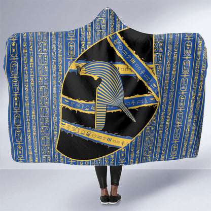 Egypt Nemyss Hooded Blanket Ancient Mythology Pharaoh Royal