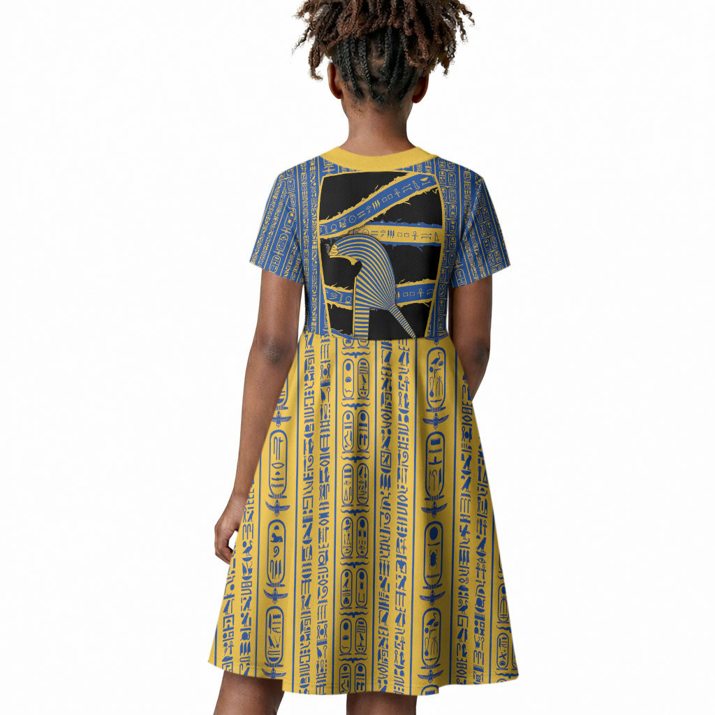 Egypt Nemyss Kid Short Sleeve Dress Ancient Mythology Pharaoh Royal