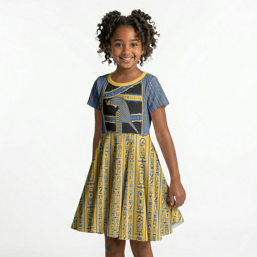 Egypt Nemyss Kid Short Sleeve Dress Ancient Mythology Pharaoh Royal