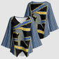 Egypt Nemyss Kimono Sleeve Blouse Ancient Mythology Pharaoh Royal