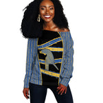 Egypt Nemyss Off Shoulder Sweater Ancient Mythology Pharaoh Royal