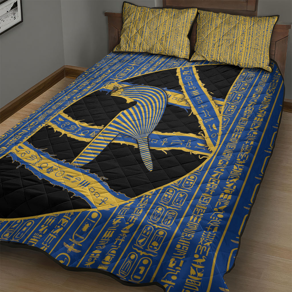 Egypt Nemyss Quilt Bed Set Ancient Mythology Pharaoh Royal