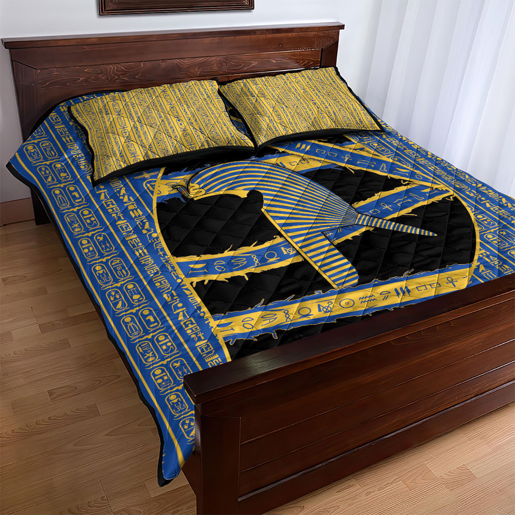 Egypt Nemyss Quilt Bed Set Ancient Mythology Pharaoh Royal