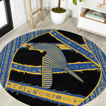 Egypt Nemyss Round Carpet Ancient Mythology Pharaoh Royal