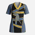 Egypt Nemyss Scrub Top Ancient Mythology Pharaoh Royal