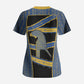 Egypt Nemyss Scrub Top Ancient Mythology Pharaoh Royal