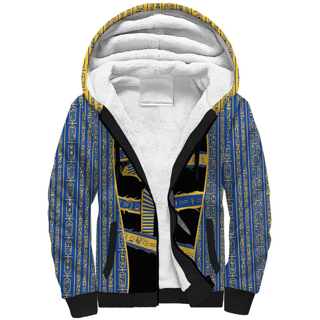 Egypt Nemyss Sherpa Hoodie Ancient Mythology Pharaoh Royal
