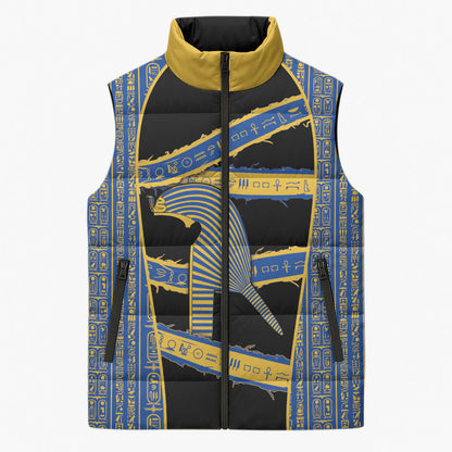 Egypt Nemyss Sleeveless Puffer Jacket Ancient Mythology Pharaoh Royal