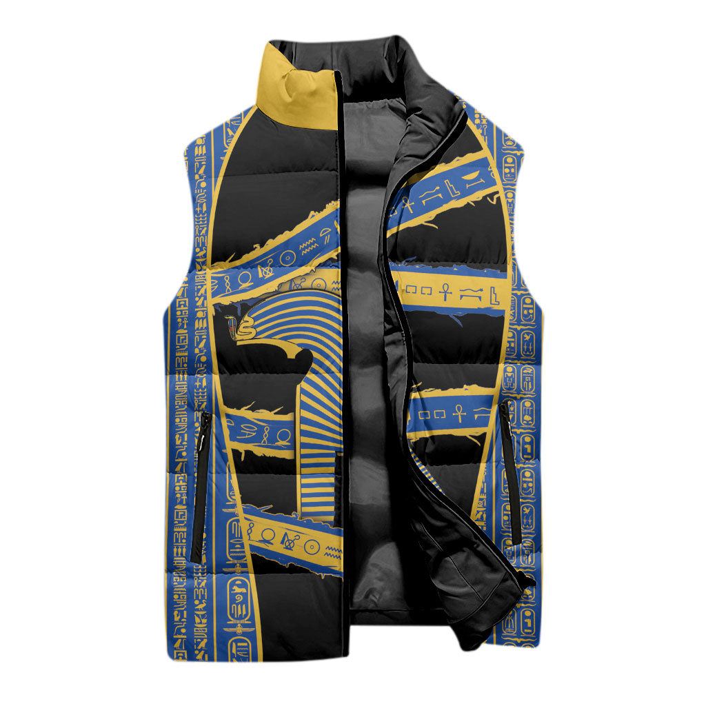 Egypt Nemyss Sleeveless Puffer Jacket Ancient Mythology Pharaoh Royal