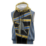 Egypt Nemyss Sleeveless Zip Hoodie Ancient Mythology Pharaoh Royal
