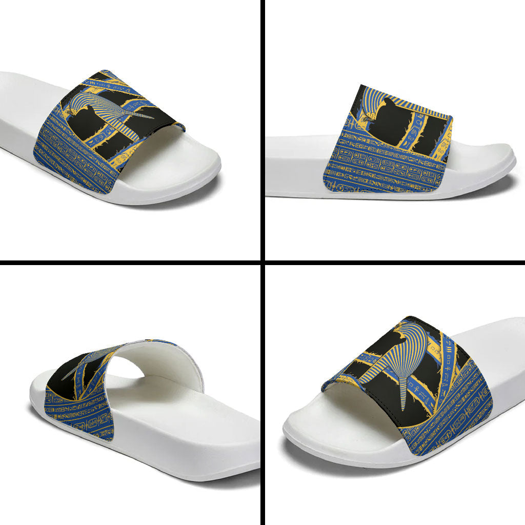 Egypt Nemyss Slide Sandals Ancient Mythology Pharaoh Royal