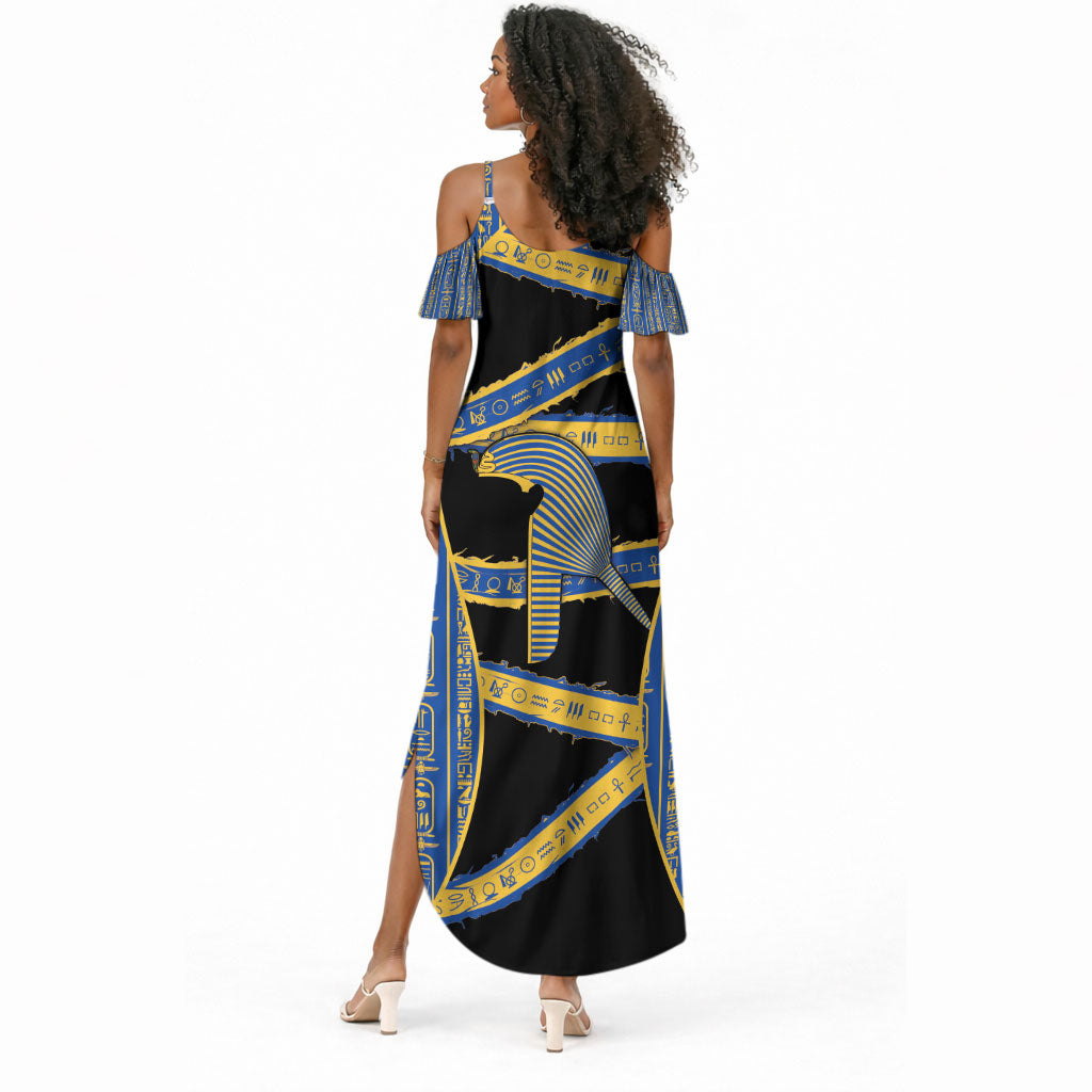 Egypt Nemyss Summer Maxi Dress Ancient Mythology Pharaoh Royal