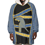 Egypt Nemyss Wearable Blanket Hoodie Ancient Mythology Pharaoh Royal
