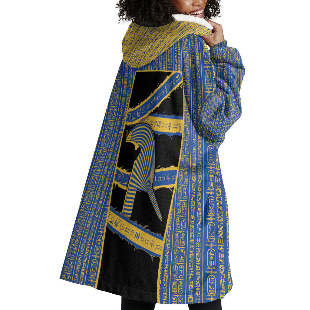 Egypt Nemyss Wearable Blanket Hoodie Ancient Mythology Pharaoh Royal