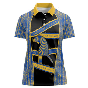 Egypt Nemyss Women Polo Shirt Ancient Mythology Pharaoh Royal