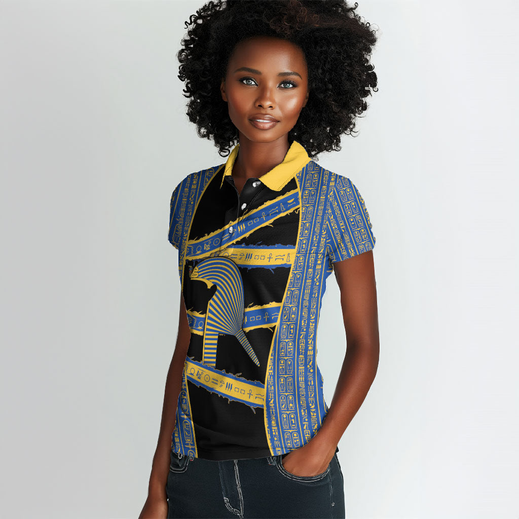 Egypt Nemyss Women Polo Shirt Ancient Mythology Pharaoh Royal