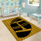 Egypt Obelisk Area Rug Ancient Mythology Sacred Sun Pillar
