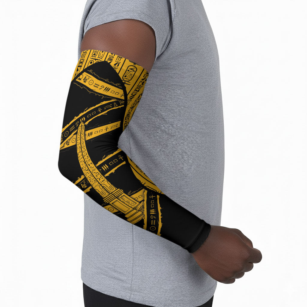 Egypt Obelisk Arm Sleeves Ancient Mythology Sacred Sun Pillar