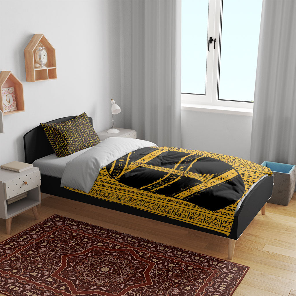 Egypt Obelisk Bedding Set Ancient Mythology Sacred Sun Pillar