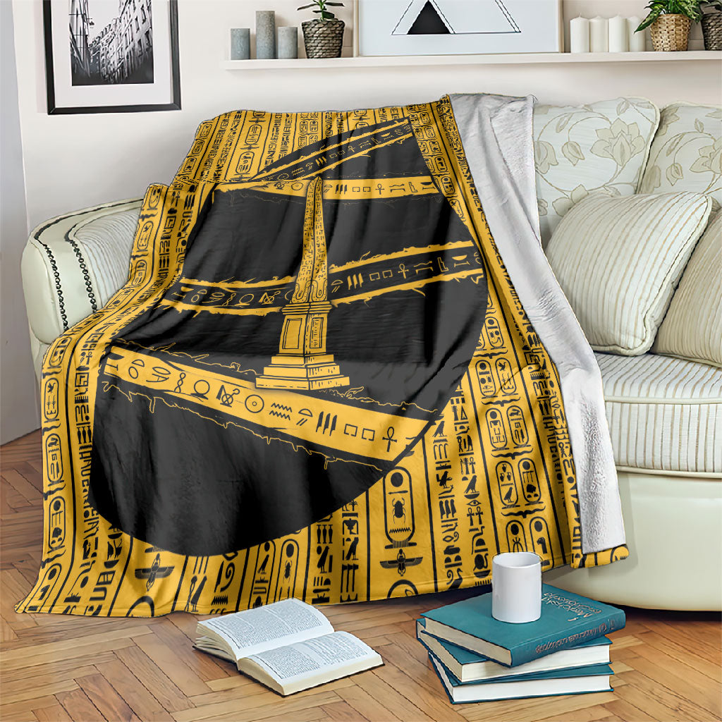 Egypt Obelisk Blanket Ancient Mythology Sacred Sun Pillar