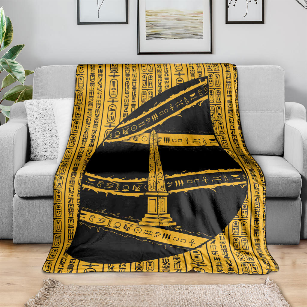 Egypt Obelisk Blanket Ancient Mythology Sacred Sun Pillar