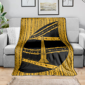 Egypt Obelisk Blanket Ancient Mythology Sacred Sun Pillar