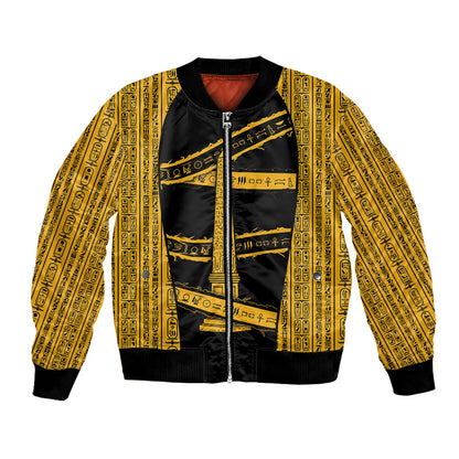 Egypt Obelisk Bomber Jacket Ancient Mythology Sacred Sun Pillar