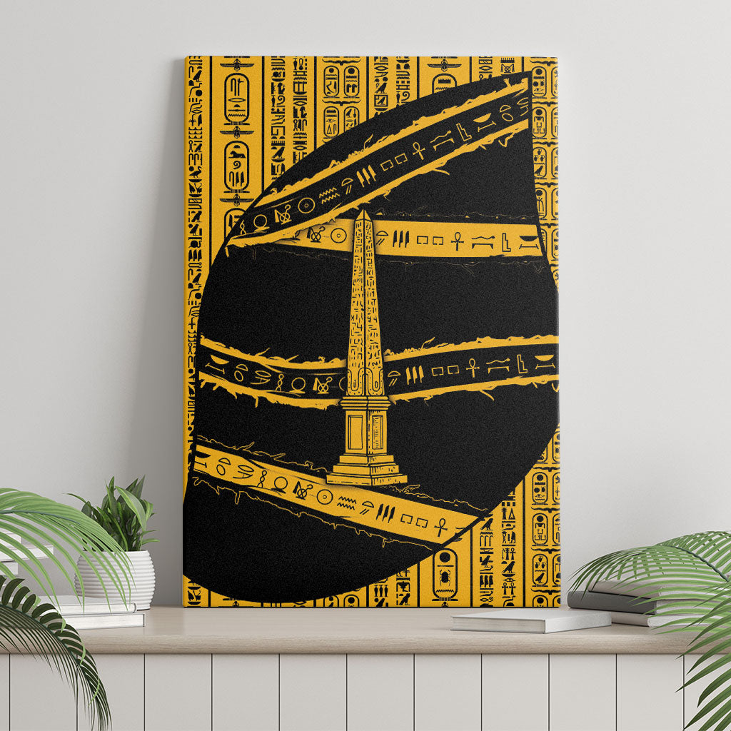 Egypt Obelisk Canvas Wall Art Ancient Mythology Sacred Sun Pillar