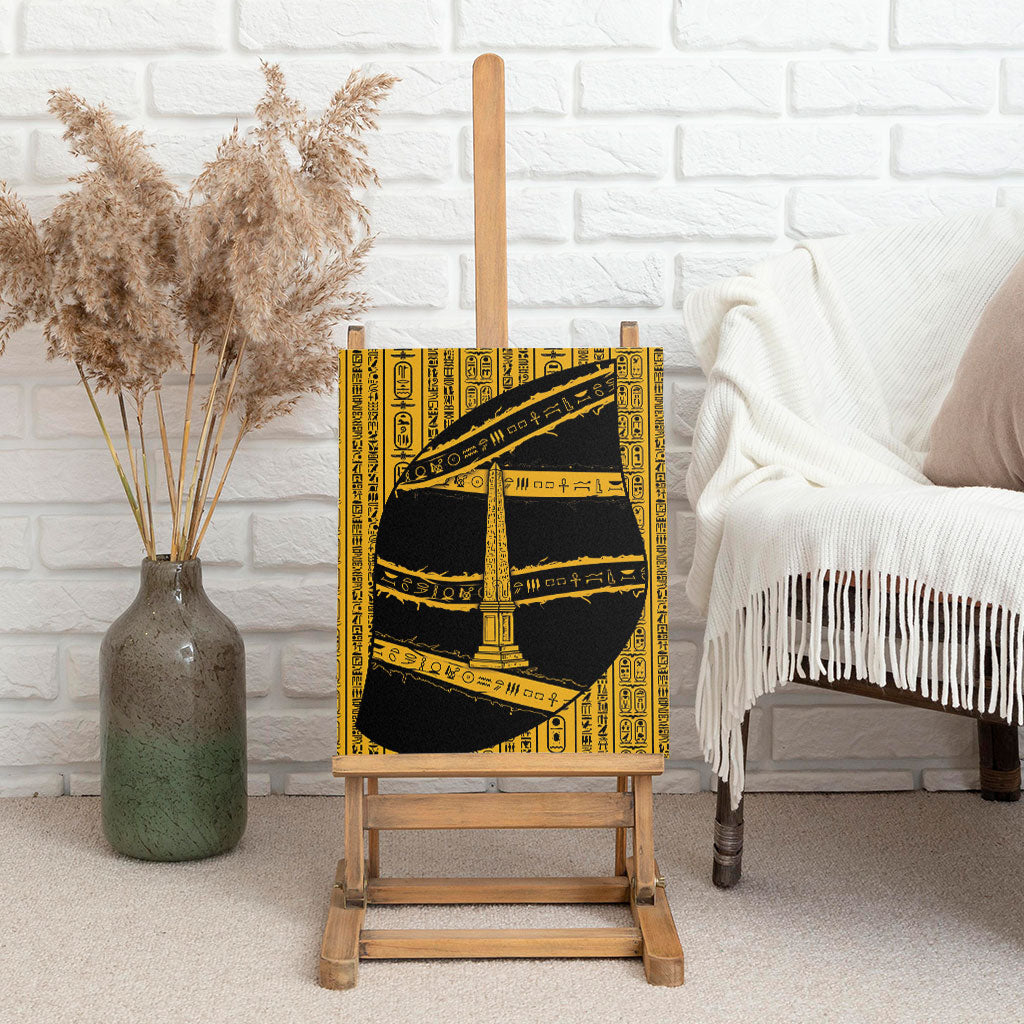 Egypt Obelisk Canvas Wall Art Ancient Mythology Sacred Sun Pillar