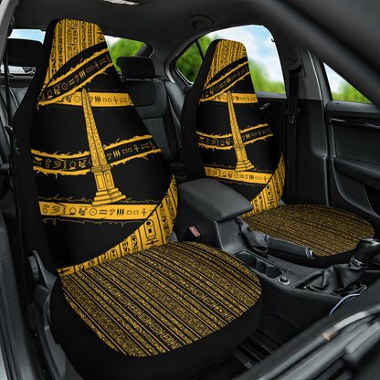Egypt Obelisk Car Seat Cover Ancient Mythology Sacred Sun Pillar