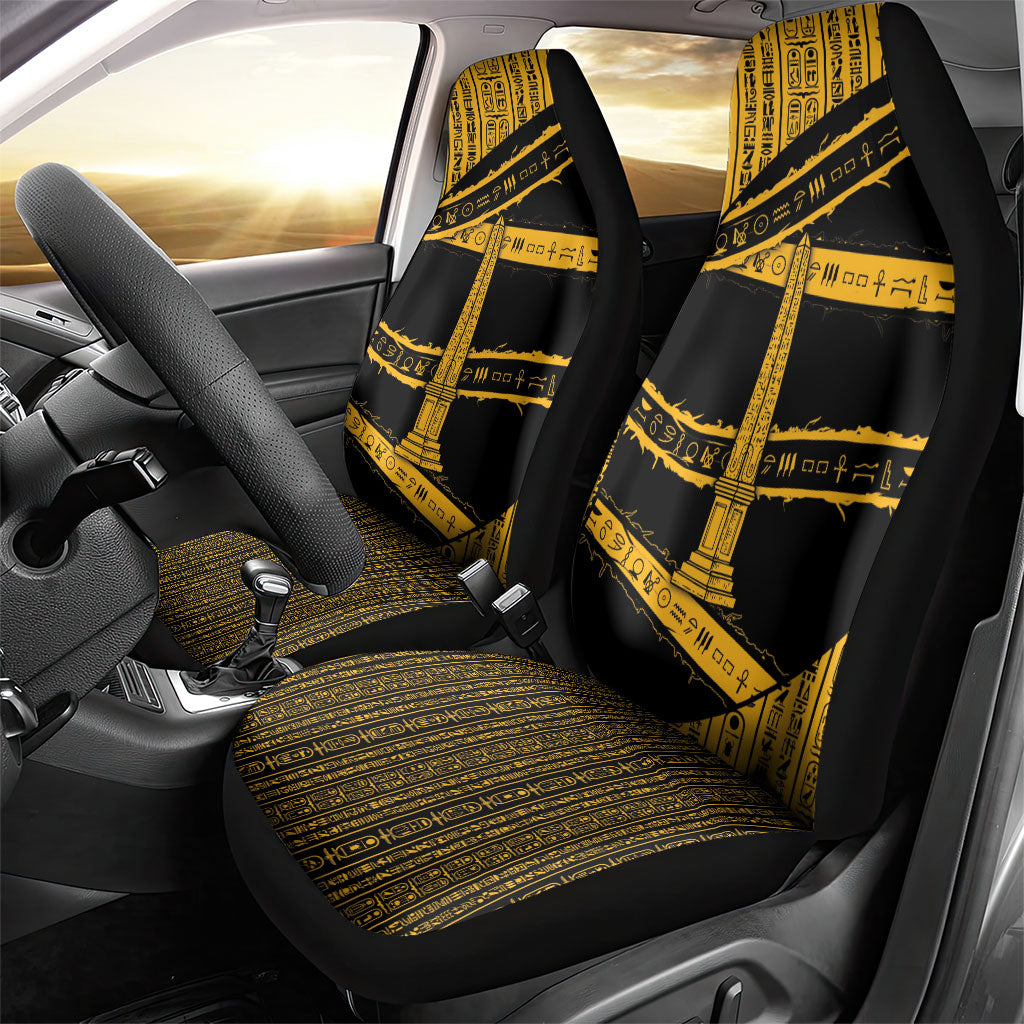 Egypt Obelisk Car Seat Cover Ancient Mythology Sacred Sun Pillar