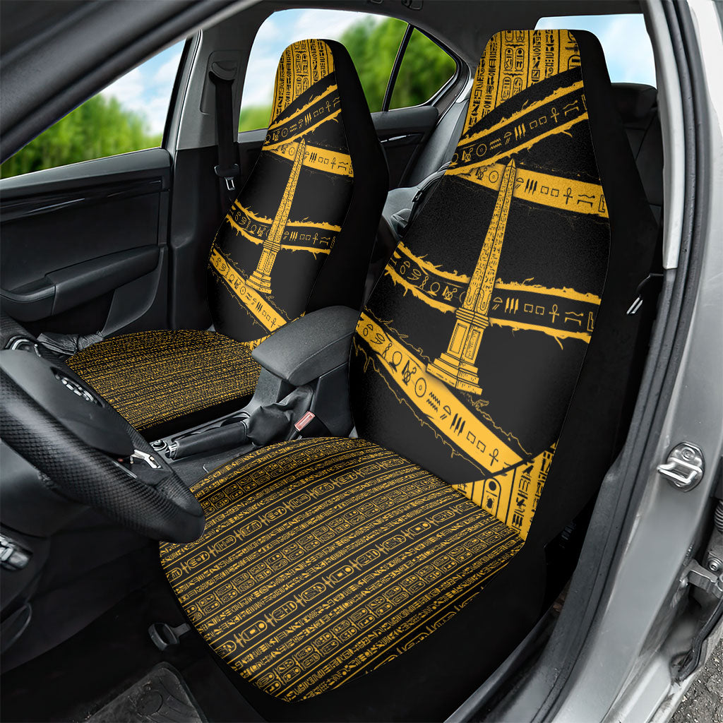 Egypt Obelisk Car Seat Cover Ancient Mythology Sacred Sun Pillar