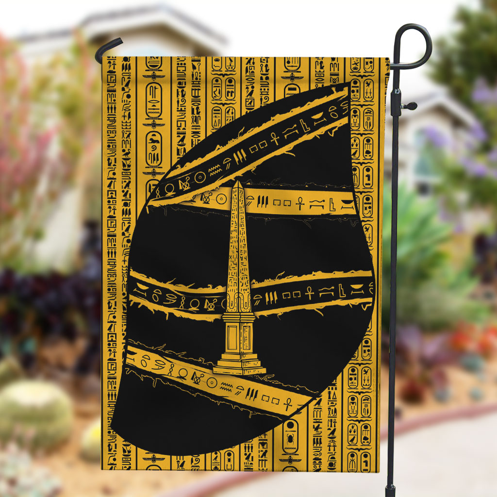 Egypt Obelisk Garden Flag Ancient Mythology Sacred Sun Pillar