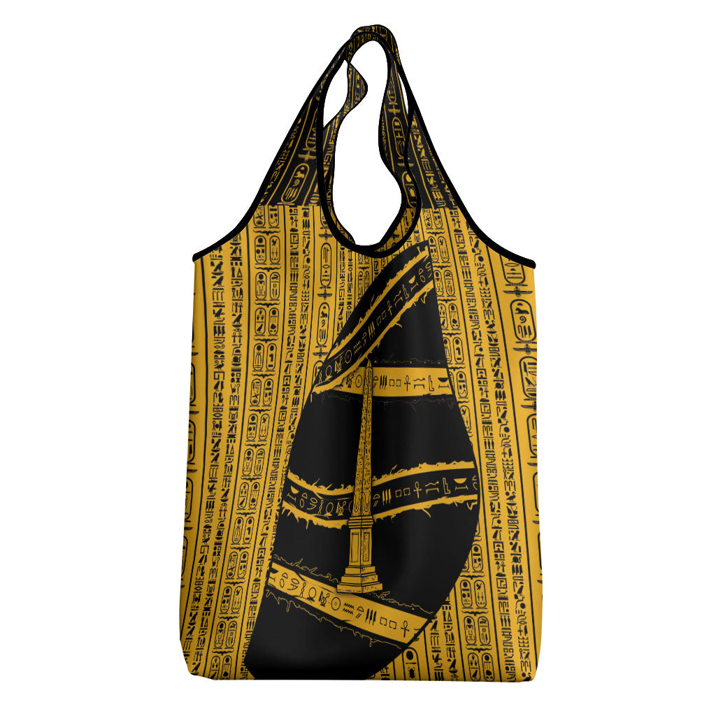 Egypt Obelisk Grocery Bag Ancient Mythology Sacred Sun Pillar