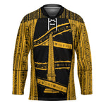 Egypt Obelisk Hockey Jersey Ancient Mythology Sacred Sun Pillar
