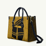 Egypt Obelisk Leather Bag Ancient Mythology Sacred Sun Pillar