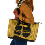 Egypt Obelisk Leather Tote Bag Ancient Mythology Sacred Sun Pillar